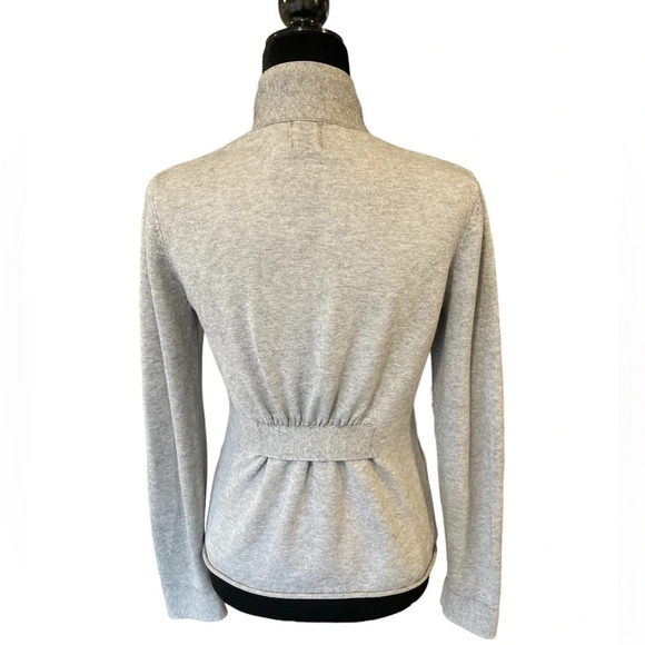 Title Nine Gray Zip Up Sweater Jacket with pockets Small - Picture 7 of 8